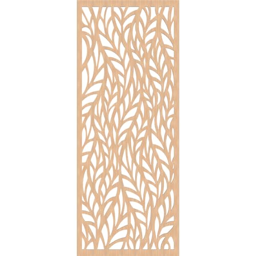 Image of Ortonville Decorative Pierced Fretwork Wood Wall Panels, 25 3 /8 inchW x 64 3 /8 inchH x 3 /8 inchT, Hickory