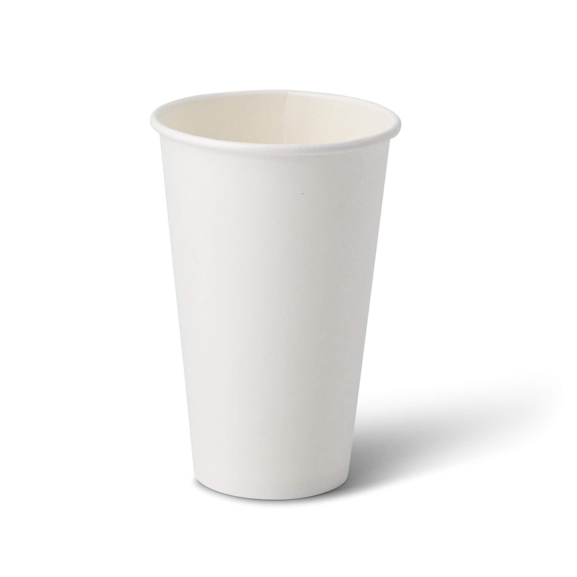 BIOZOYG 1000x vasos desechables 400 ml / 16 oz, Ø 90 mm blanco - vasos cafe sin plástico y con materiales sostenibles - vasos cafe desechables