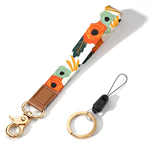 Image of Wrist Lanyard Key Chain, Cute Wristlet Strap Keychain Holder for Women Men Car Keys ID Badges Card Wallet Phone Camera