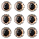 【et pratique】 Fabriqué en caoutchouc souple utilisant la technologie de moulage par goutte, ces yeux de leurre de pêche sont pratiques à utiliser. Ce ne sont pas des yeux plats en papier, un aspect durable et réaliste.