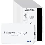 Saysurey 200 Pack Hotel & Motel Key Cards Welcome Magnetic Stripe Door Card Blank LOCO Lock Systems Magnetic...