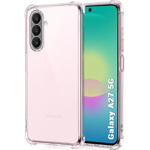 Image of TheGiftKart Transparent Crystal Clear Back Cover Case for Samsung Galaxy A27 5G | Shockproof Soft TPU Case | Cushioned Edges for Ultimate Protection Cover Case for Samsung A27 5G (TPU, Transparent)