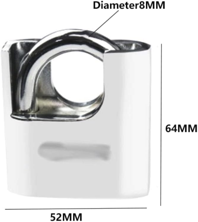 Bulk Locks Padlock Thickened Waterproof Keys Lock with 3 Keys Keys Suit for Door Warehouse and Container Outdoor Padlock