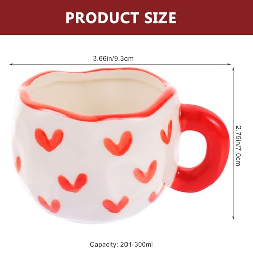 Taza de café de cerámica pintada a mano con un acabado artístico y platillo a juego 3