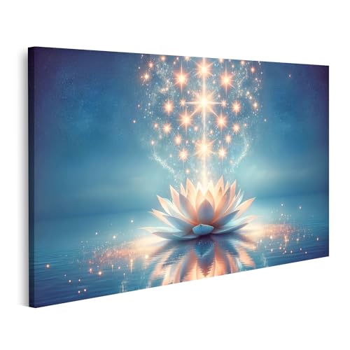 Tableau fleur de lotus islandburner impression sur toile pour décoration murale