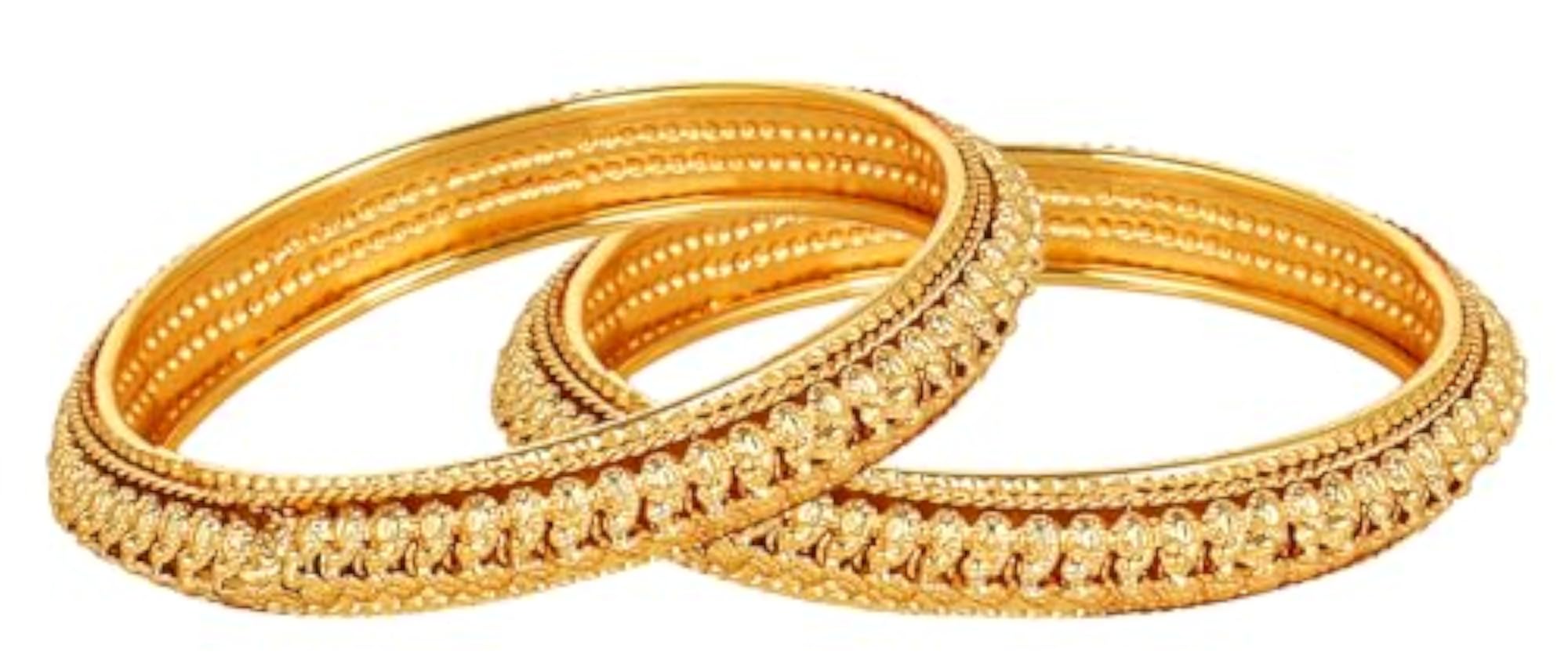 Gold Plated Bangles Jewellery For Women (2.4)