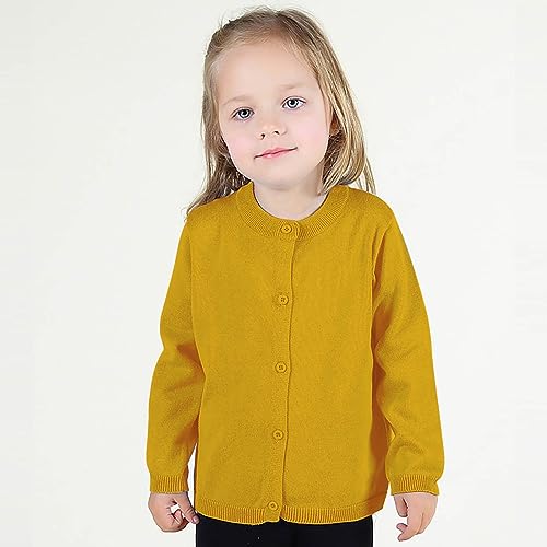 Toddler Girls Fall Clothes Knitted Solid Sweater Cardigan Buttons Coat Tops Kids Girls Casual Winter Clothes4