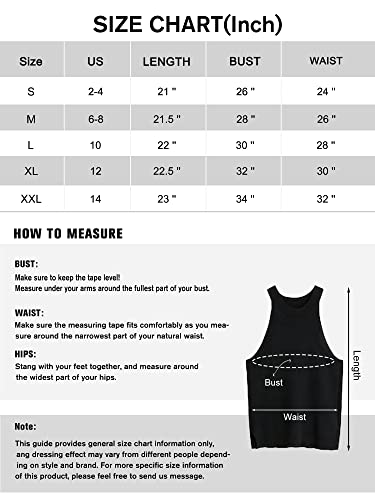 Inkoff Women's Halter Knit Tank Tops Sleeveless Casual Sweater Vest Strench Ribbed Cami Shirts Slim Fit L #TOP6