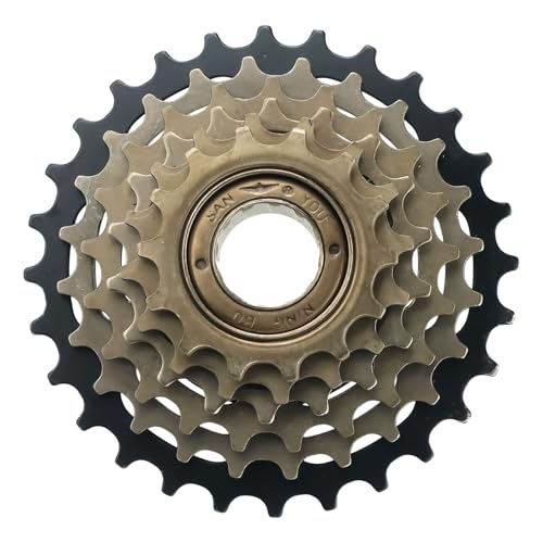 Cassette e pignoni Cassette pignoni e ruote libere Cassetta ruota libera per bicicletta MTB da strada a 6/7/8 velocità, 13/14-28T, con attacco a vite, per Shimano Position Parts(6 speed Black)