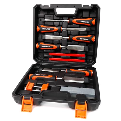 10-PC Wood Chisel Set for Woodworking