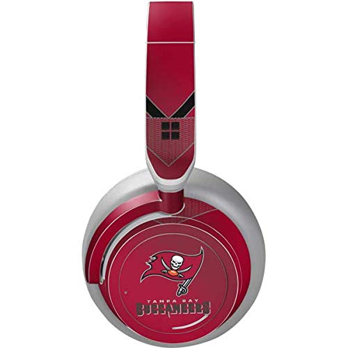Skinit Decal Audio Skin Compatible with Surface Headphones - Officially Licensed NFL Tampa Bay Buccaneers Team Jersey Design