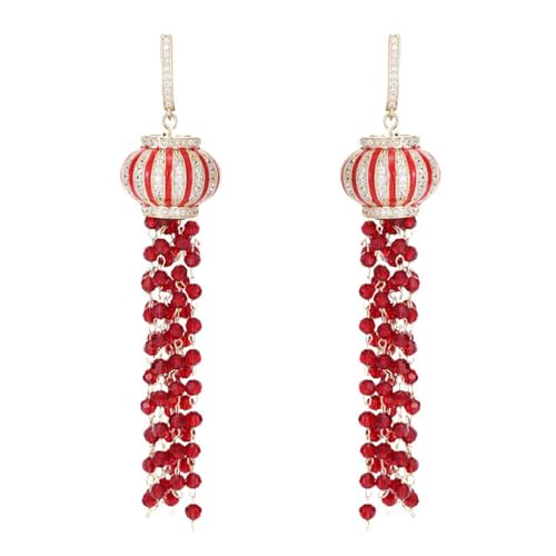 Boucles d'oreilles lanternes cristal pampilles : le cadeau rétro idéal