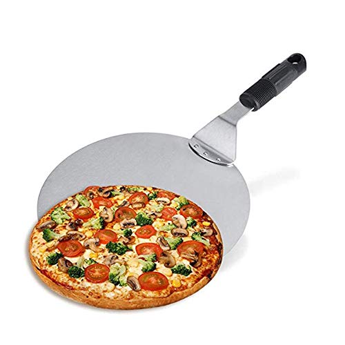 Stainless Steel Pizza Shovel Pizza Round Shovel Baking Tools for Transferring Pie Pizza Cake Bread 10inch