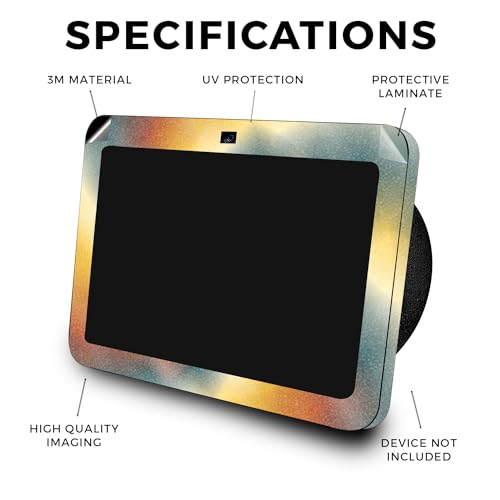 Image of Glossy Glitter Skin Compatible with Amazon Echo Show 8 (3rd Gen, 2023) - Eye of The Storm - Premium 3M Vinyl Protective Wrap Decal Cover - Easy to Apply, Crafted in The USA by MightySkins