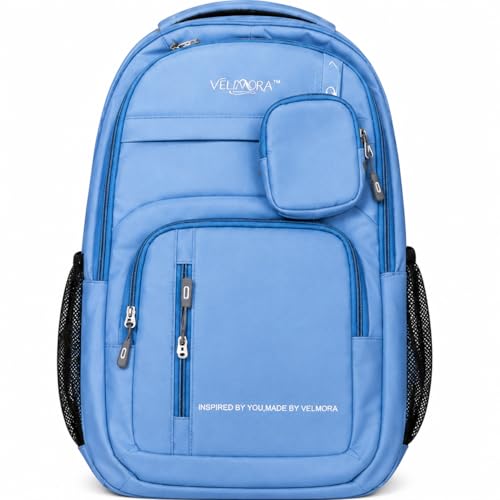 Image of MBW Korean Style Water Resistant 35L Laptop Backpack for Men & Women | Polyester Multi Compartments Bag with Side Pockets & Accessory Pouch | Travel Backpack for Office, College and School