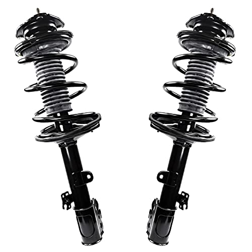 Image of Detroit Axle - Front Struts w /Coil Springs Sway Bar Links Outer Tie Rod Ends Lower Ball Joints Replacement for 2011-2014 Toyota Sienna AWD - 8pc Set