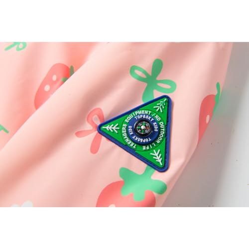 Image of Boys Rain Jacket with Detachable Hood Lightweight Raincoats for Kids