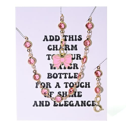 Tumbler Handle Bracelet with Bow Charm-Compatible for Stanley 40oz Cute Gifts for Best Friend Girlfriend Sister-Unique Friendship Gift