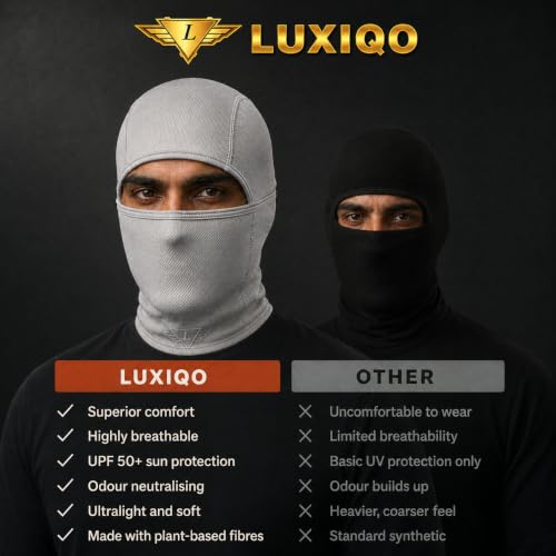 Image of Elastomeric Fibre Balaclava for Men, UPF 50+, Breathable & Odour-Resistant