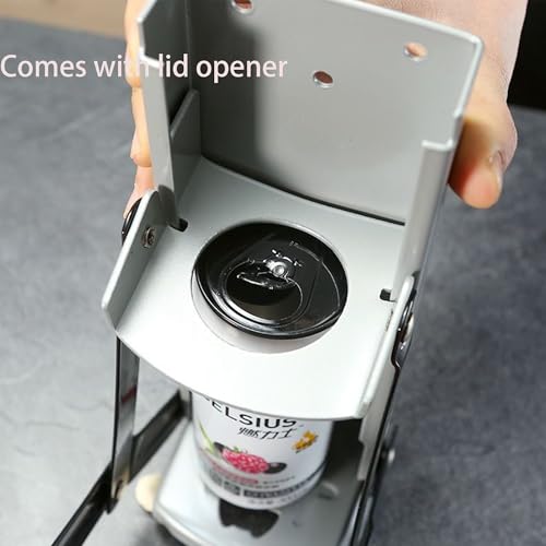 Frantoio per lattine, frantoio a mano per il riciclaggio, apriscatole, bottiglie, viene fornito con tappo bar, hardware in metallo, lattine e bottiglie - immagine 5