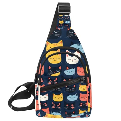 Mochila cruzada para gatos con diseño ergonómico de montaña y deporte