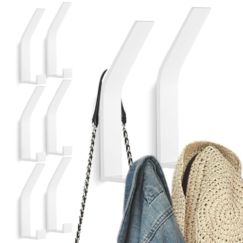 Kssvzz 8 Piezas Percheros Pared, Colgador Pared Moderno, Percha Pared con Diseño de...