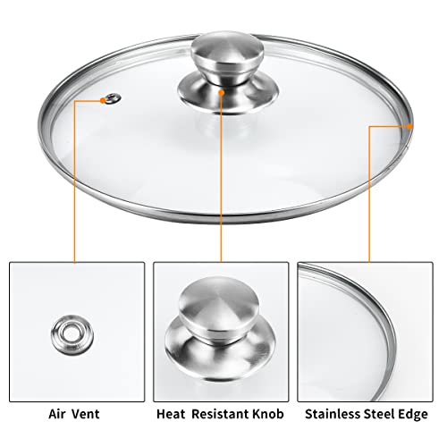 Pots And Pans Set 5-Piece, Ultra-Clad Pro Stainless Steel Cookware Set,Works With Induction/Electric And Gas Cooktops, Nonstick, Dishwasher #TOP4