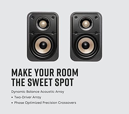 Polk Audio SIGS20ELWT Głośniki Regałowe, Biały, 35 x 21 x 37 cm, 2 Sztuki