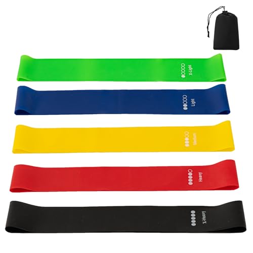 Good Nite Fitnessbänder Resistance Bands 5er Set Gymnastikband Widerstandsbänder für Pilates Yoga Krafttraining Sportbänder Fitnessstudio Zuhause für Arme Gesäß Oberschenkel Muskelaufbau Good Nite Fitnessbänder Resistance Bands 5er Set Gymnastikband Widerstandsbänder für Pilates Yoga Krafttraining Sportbänder Fitnessstudio Zuhause für Arme Gesäß Oberschenkel Muskelaufbau