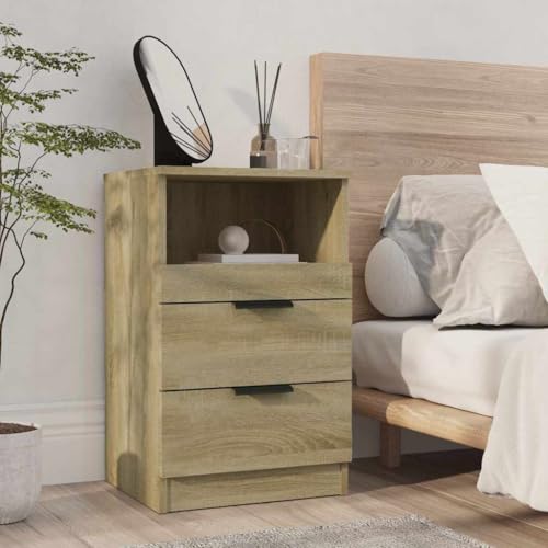 Table de chevet chêne Sonoma compacte pour optimiser les petits espaces - 2