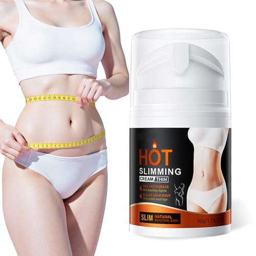 Crema Corpo Termoattiva 50g, Rassodante e Rimodellante Anticellulite, Brucia Grassi, Crema Tonificante per Pancia, Cosce, Glutei e Fianchi, Per Uomo e Donna