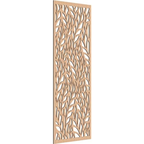 Image of Ortonville Decorative Pierced Fretwork Wood Wall Panels, 35 3 /8 inchW x 89 3 /8 inchH x 3 /8 inchT, Hickory