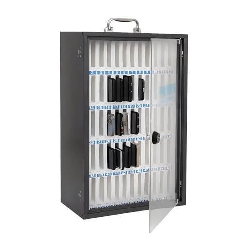 Grafico tascabile con maniglia e serratura a password, porta cellulare e forniture per ufficio, per scrivania o parete, ideale per insegnanti e uffici