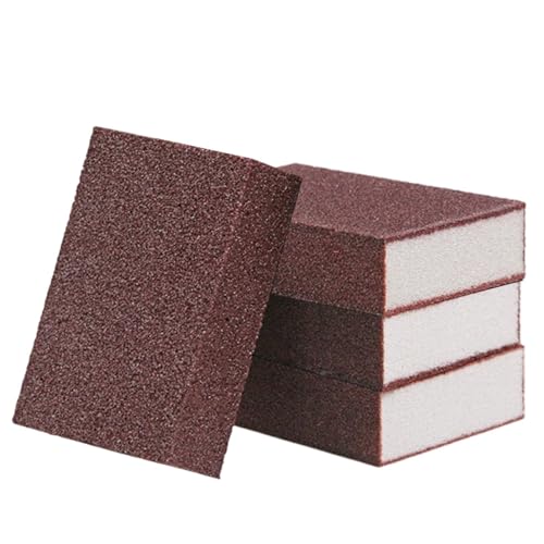 Esponjas de cocina, esponja Emery, 4 almohadillas de nano carborundum, borrador de cepillo de esmery, herramientas de limpieza del hogar, removedor manual de óxido para ollas y sartenes