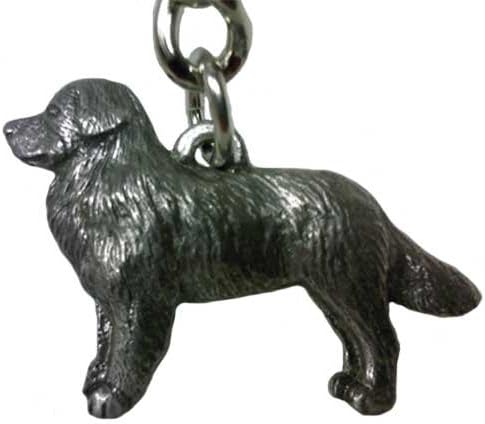 Bernese Mountain Dog George Harris Pewter Keychain