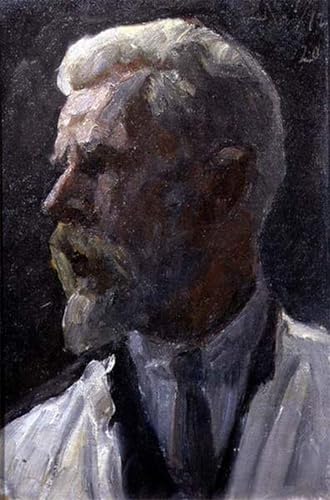 Tableaux sur toile Laurits Regner Tuxen autoportrait moderne de 60x90cm pour décoration murale
