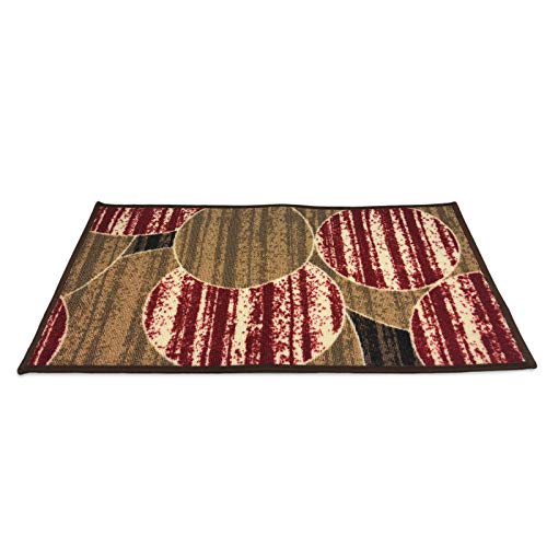 ZAP Alfombra passatoio Antideslizante Carril Rectangular para la Cocina Varios Tamaños 0825 - Rojo, 57x340cm