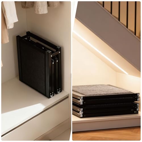Trygoal Dog Ramp for Car, 65"X17" Folding Pet Gentle Slope for Truck, SUV, Outdoor Large Pet Stair Ramps with Non-Slip Surface & Aluminum Construction for Medium & Large Dogs, Up to 250lbs, Black by Trygoal - Image 4