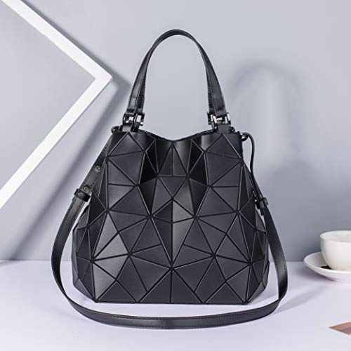 Sac géométrique holographique aux reflets lumineux changeants