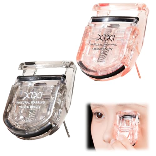 IEBTAWN 2 Pezzi Piegaciglia, Eyelash Curler, Piegaciglia Effetto Lifting, Solleva E Modella Le Ciglia Per Un Look Duraturo, Cuscinetti Morbidi In Silicone,Mini Portatile, Make Up
