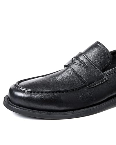 Men's Penny Loafers Top-Grain Leather Slip-on Driving Loafers Dress Shoes for Business & Casual W907-6A2