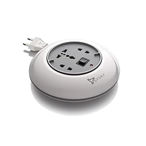 SYSKA PW-0301 Power Wheel – Extension Board, Grey and White, 1500 watt, 240V, 4m Wire