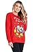 Produktbild Disney Weihnachtspullover Damen, Mickey Mouse und Minnie Mouse Christmas Sweater Damen Pullover (Rot, M)