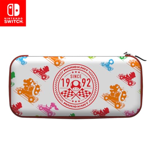 Image of PDP Nintendo Switch Travel Case Plus with Wrist Strap, Built-in Stand & Game Storage Pockets, Licensed Switch Lite /OLED Compatible: Super Mario Kart Racers (Multicolor)