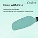 Coukre Silicone Spatula Set of 5,High Temperature Resistant, Food Grade Silicone, Dishwasher Safe, for Baking, Cooking (Aqua Green)