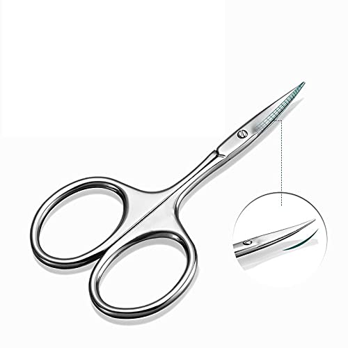 Tijeras for manualidades, tijeras for cejas, hoja curva, herramienta profesional for quitar cejas, manicura de, recortador de precisión. Tijeras
