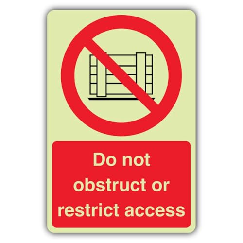 Panneau Do Not Obstruct Or Restrict Access V Safety 200x300