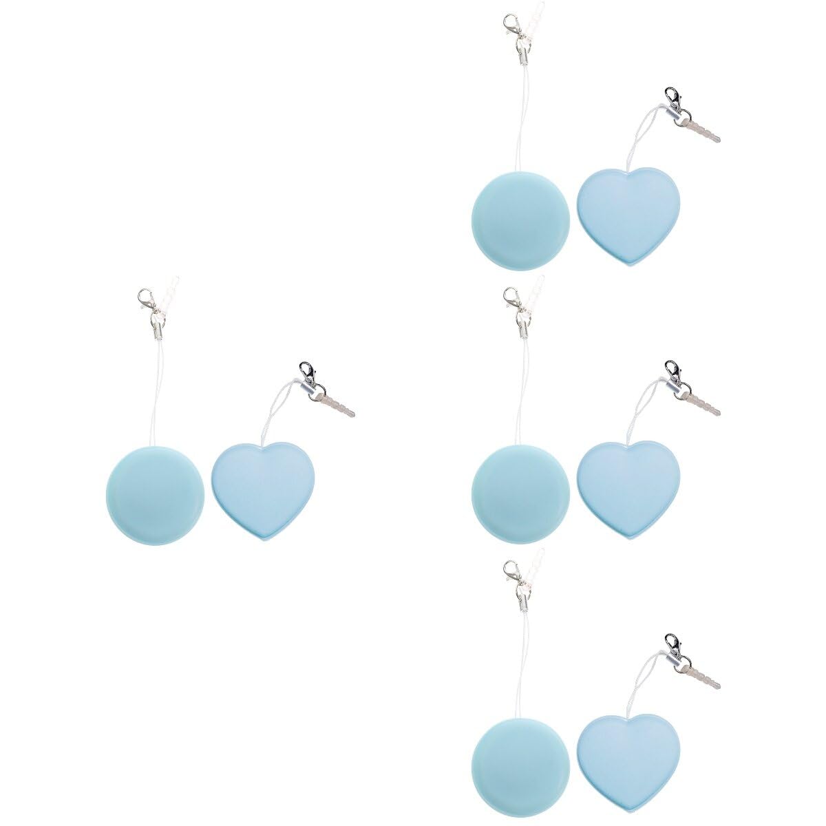 SOLUSTRE 8pcs Heart-Shaped Macaron Eyeglass Screen Cleaning Cloths Compact Microfiber for Lenses Screens and Cameras Random Colors Included