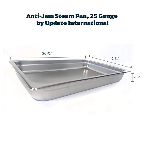 Update International Njp-1002 Steam Table Pan, 2.5", Stainless Steel #TOP1