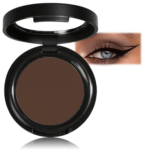 Matte Brown Single Eyeshadow - Pressed Fine Powder Intensely Pigmented for Longwear Day & Night Looks Wet & Dry Application Suitable for All Skin Tones Mineral Oil Free (Coffee)